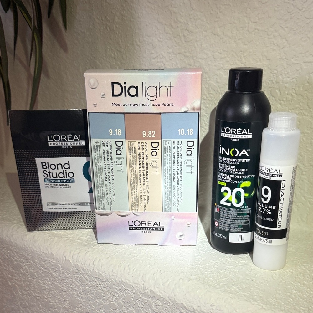 L'Oreal Dia Light and Inoa Hair Care Set